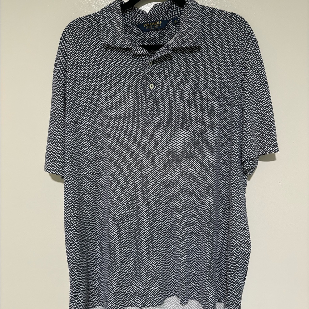 Ralph Lauren Black Polo Golf Shirt Classic Cotton Blend